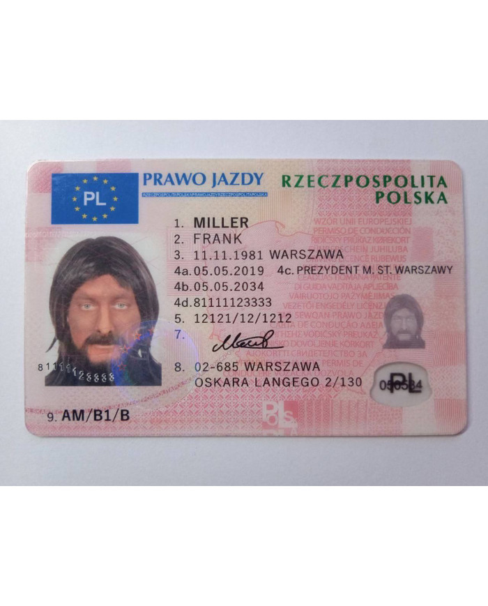 Kolekcjonerskie prawo jazdy - Polskie