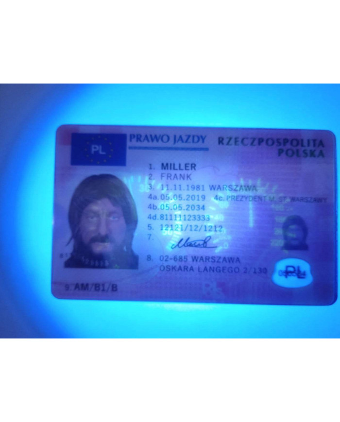 Kolekcjonerskie prawo jazdy - Polskie